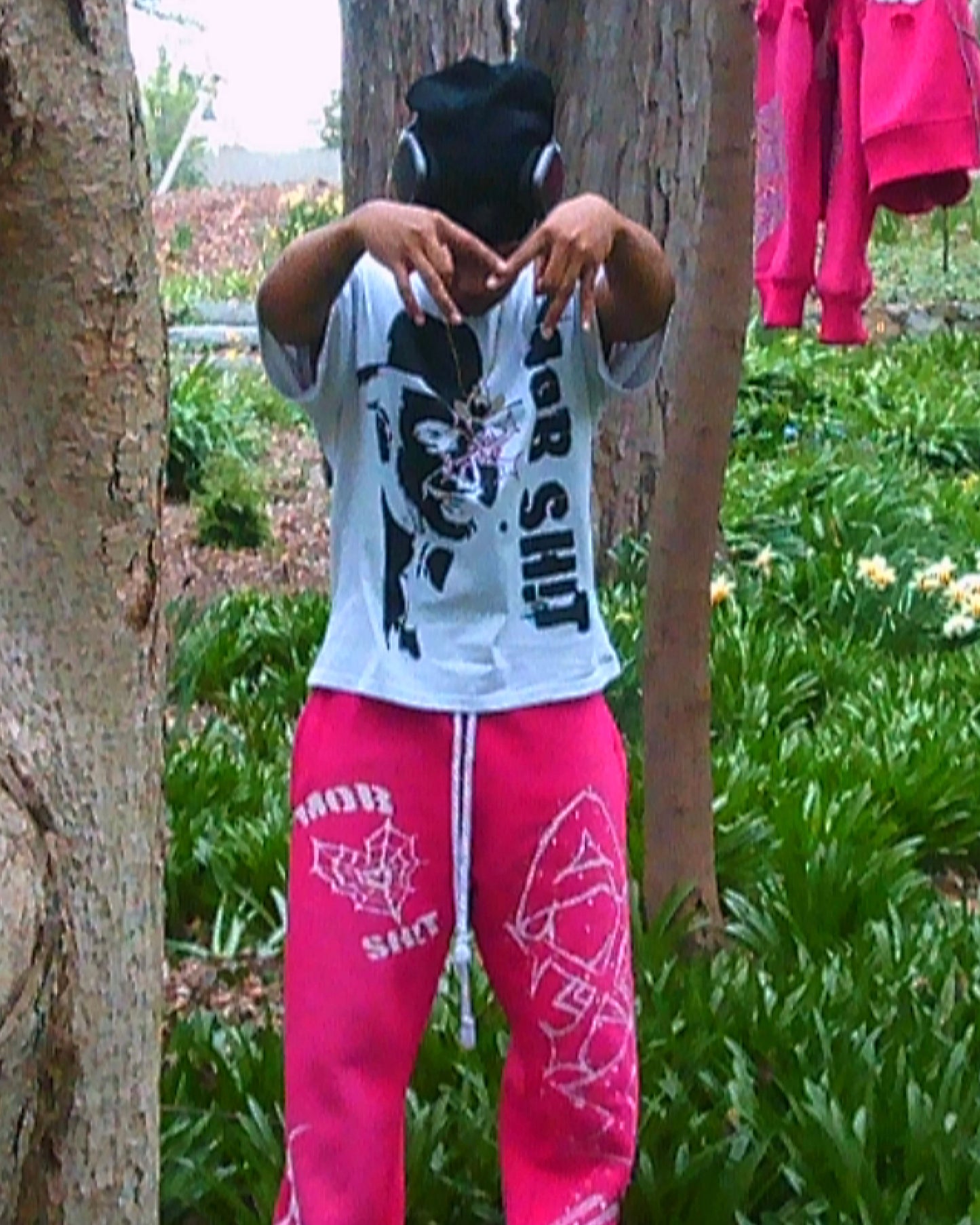 MOB TIES PANTS- PINK