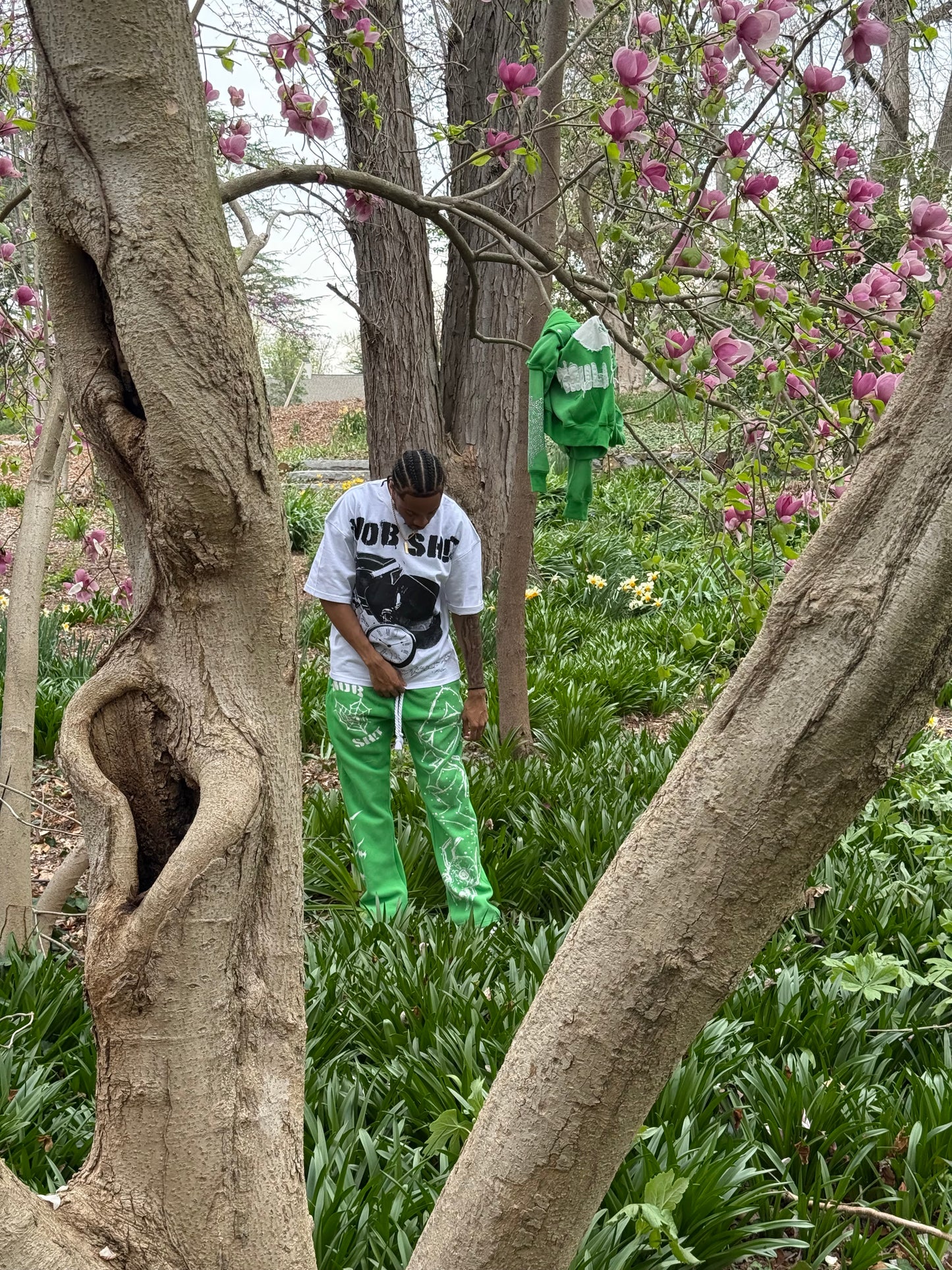 MOB TIES HOODIE- GREEN