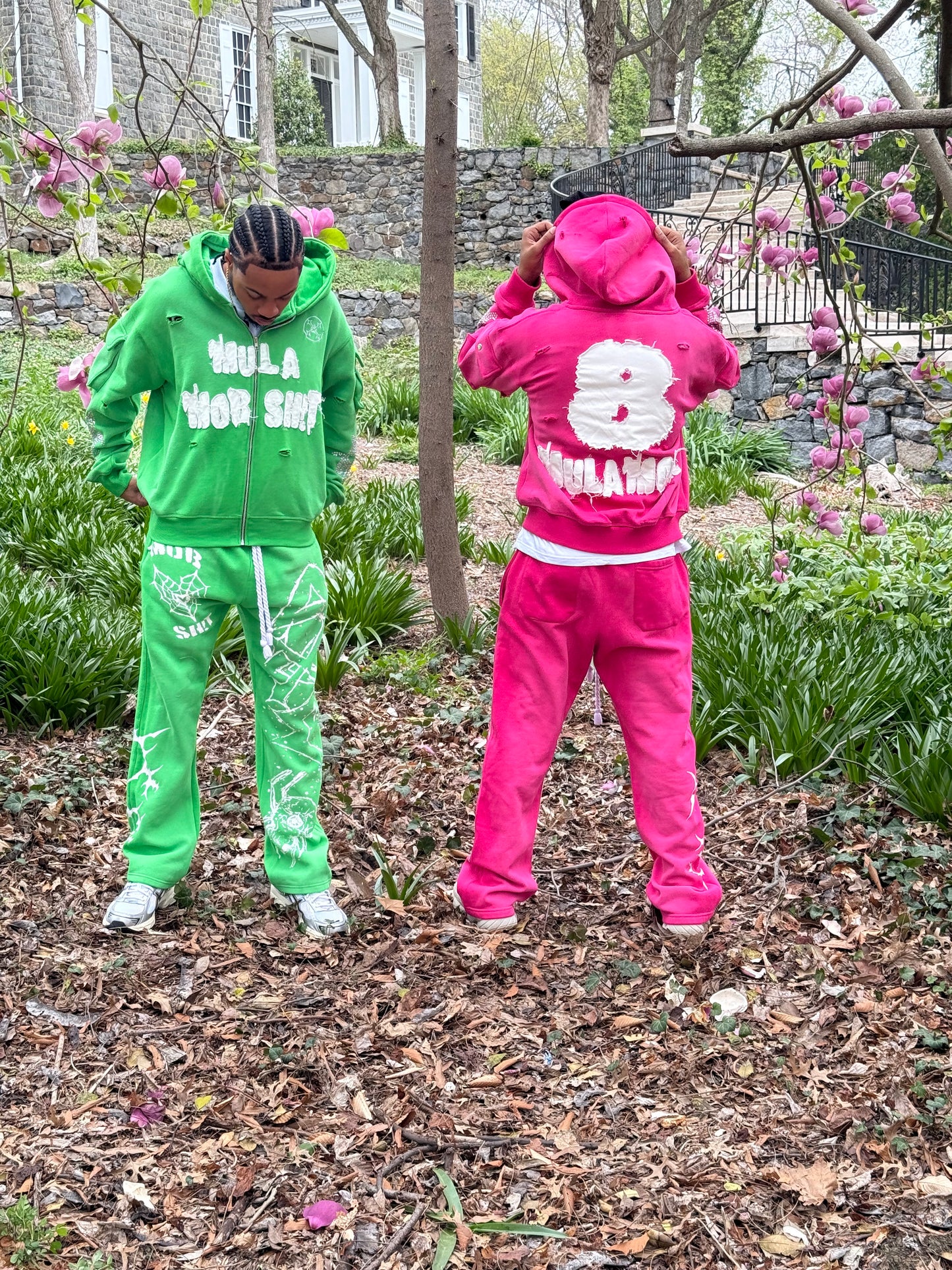 MOB TIES HOODIE - PINK
