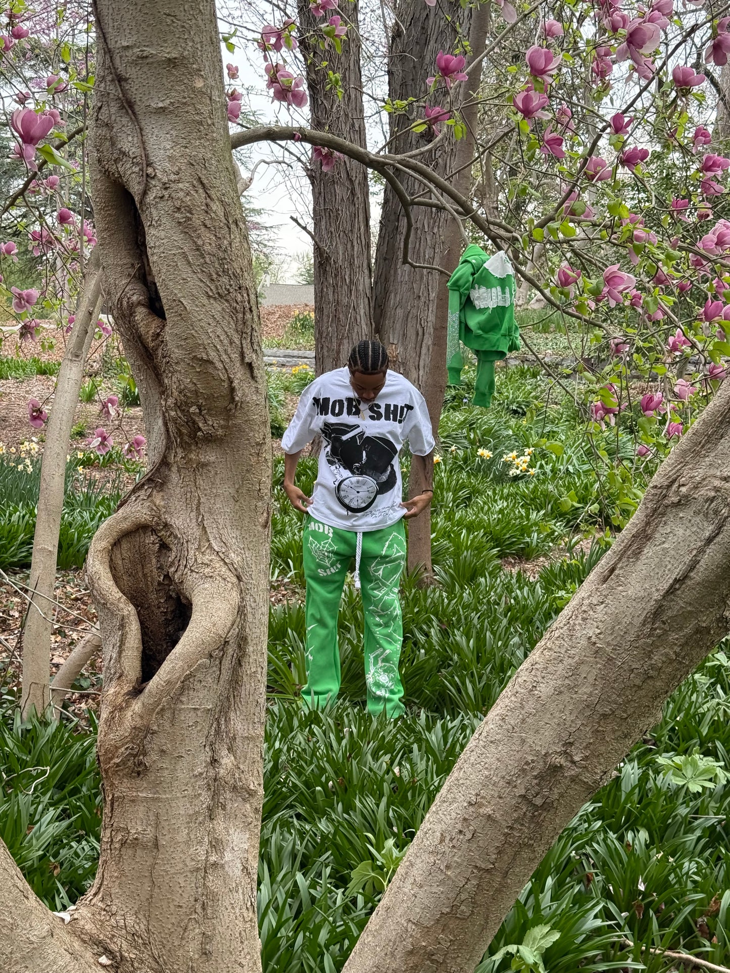 MOB TIES PANTS- GREEN