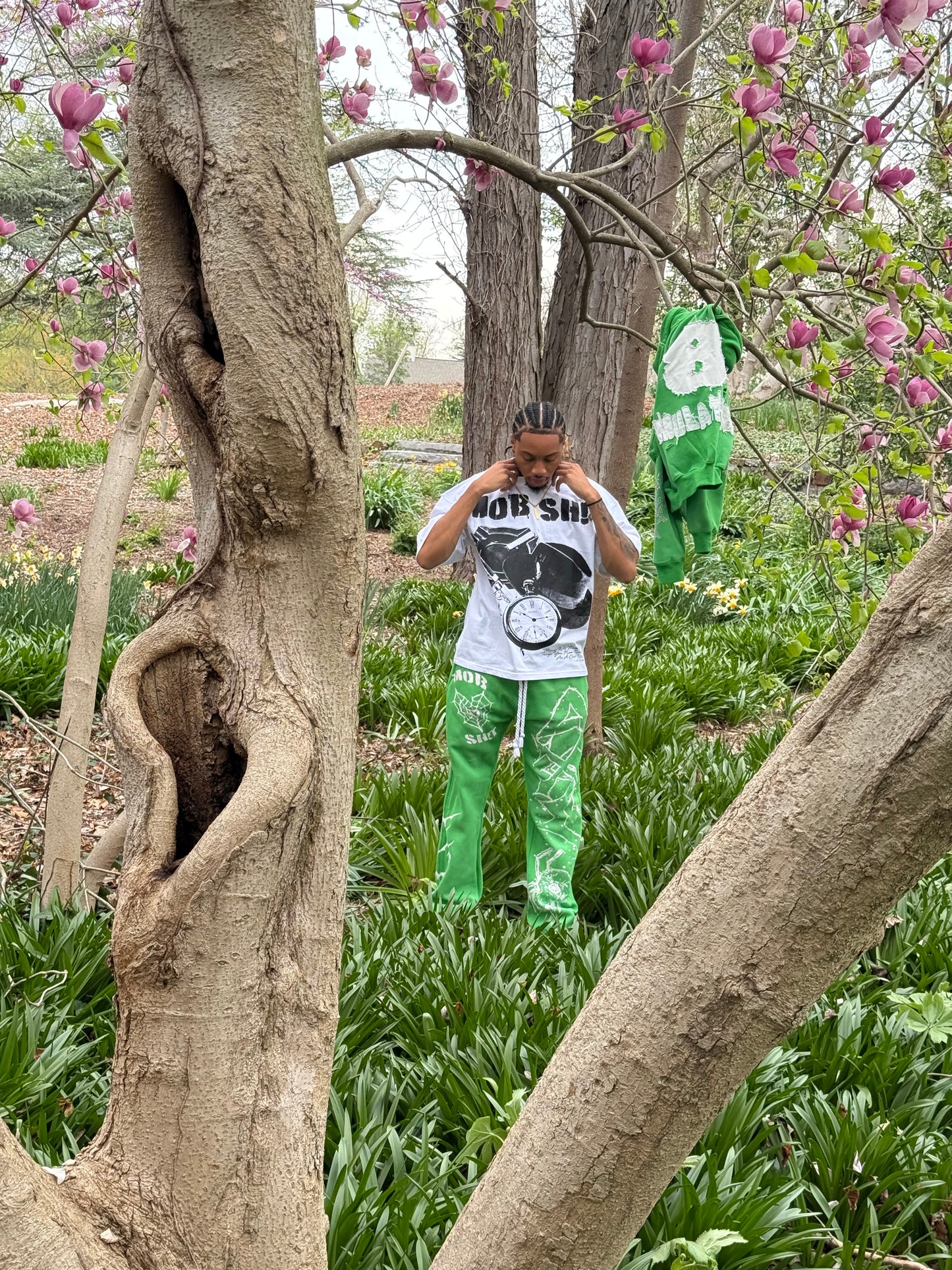 MOB TIES PANTS- GREEN