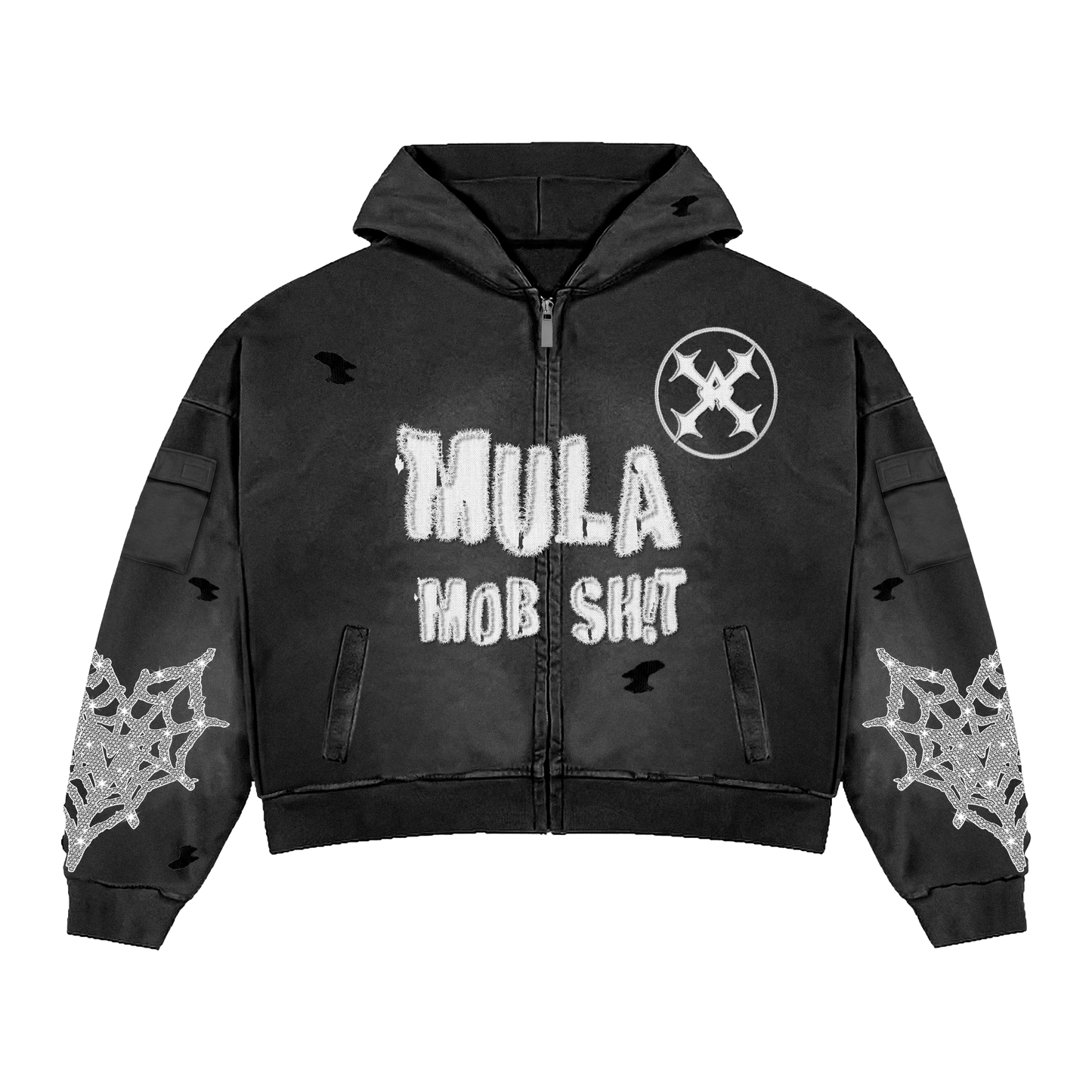 MOB TIES HOODIE-BLACK