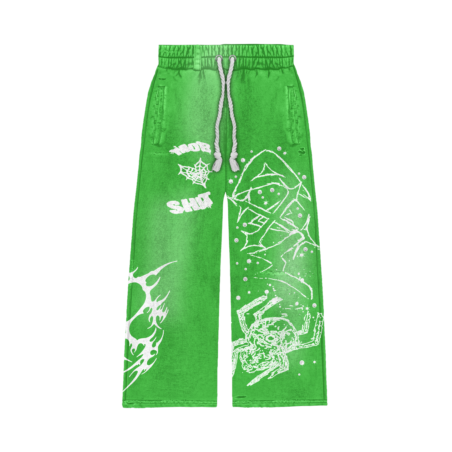 MOB TIES PANTS- GREEN