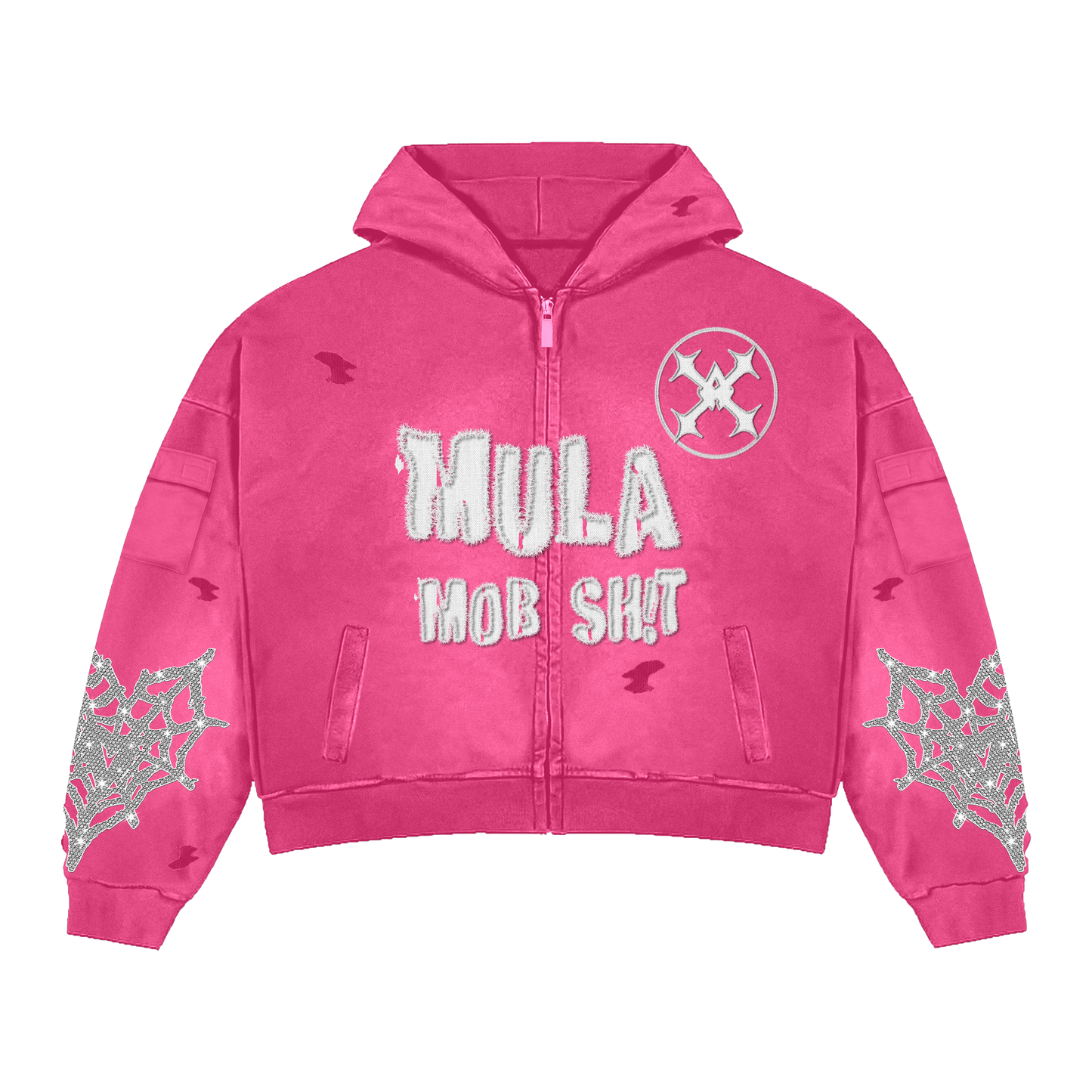 MOB TIES HOODIE - PINK