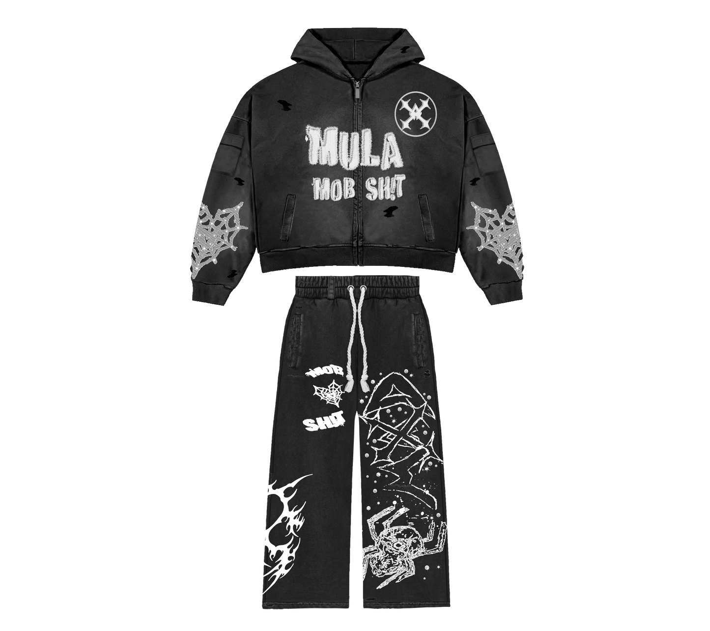 MOB TIES SET- BLACK