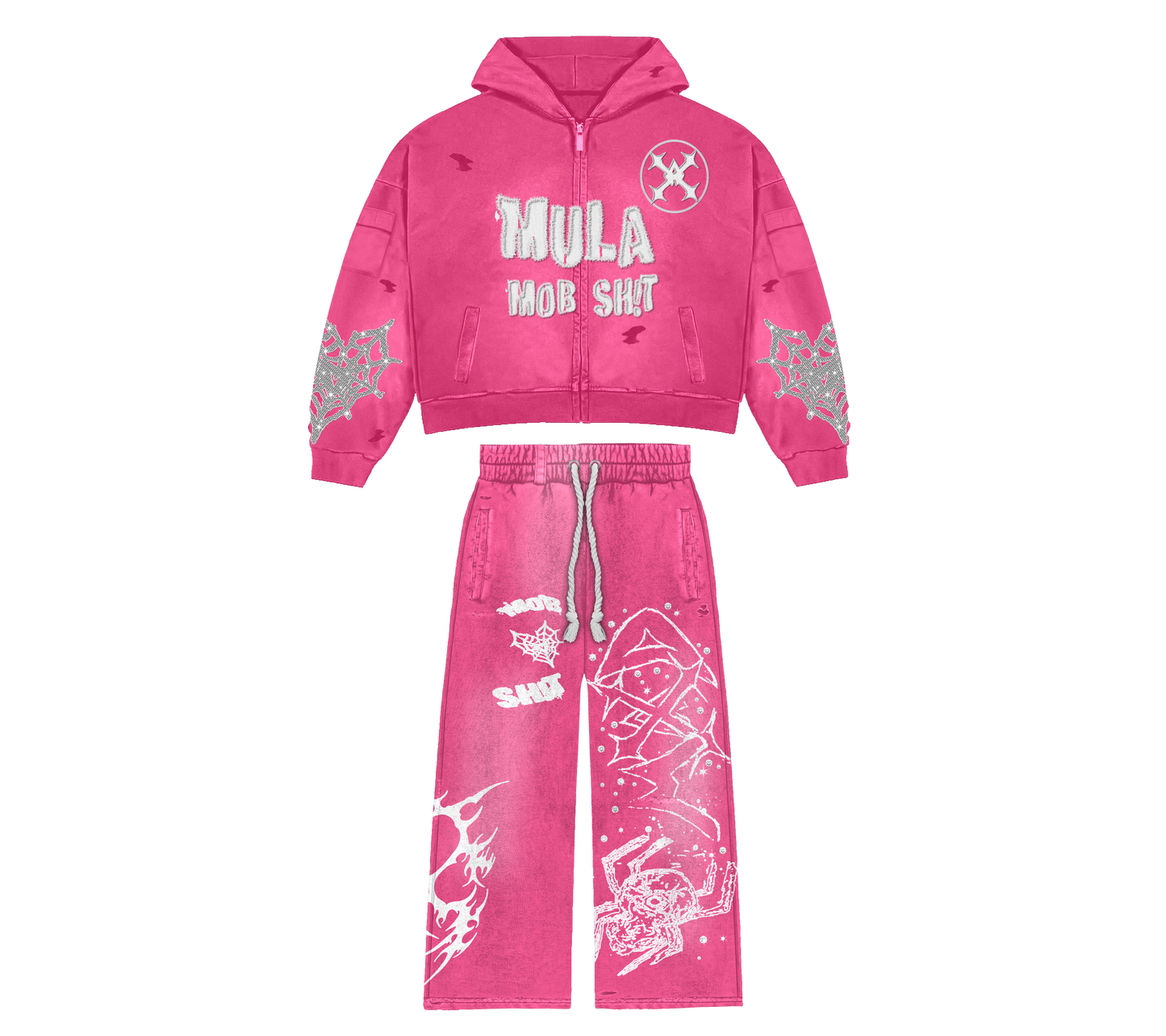 MOB TIES SET- PINK