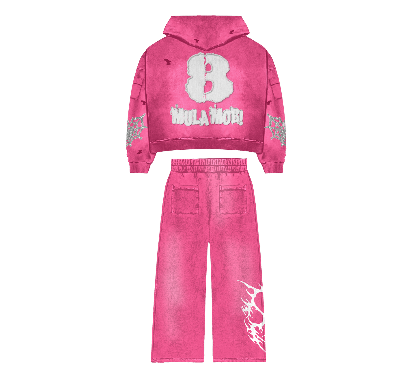 MOB TIES SET- PINK