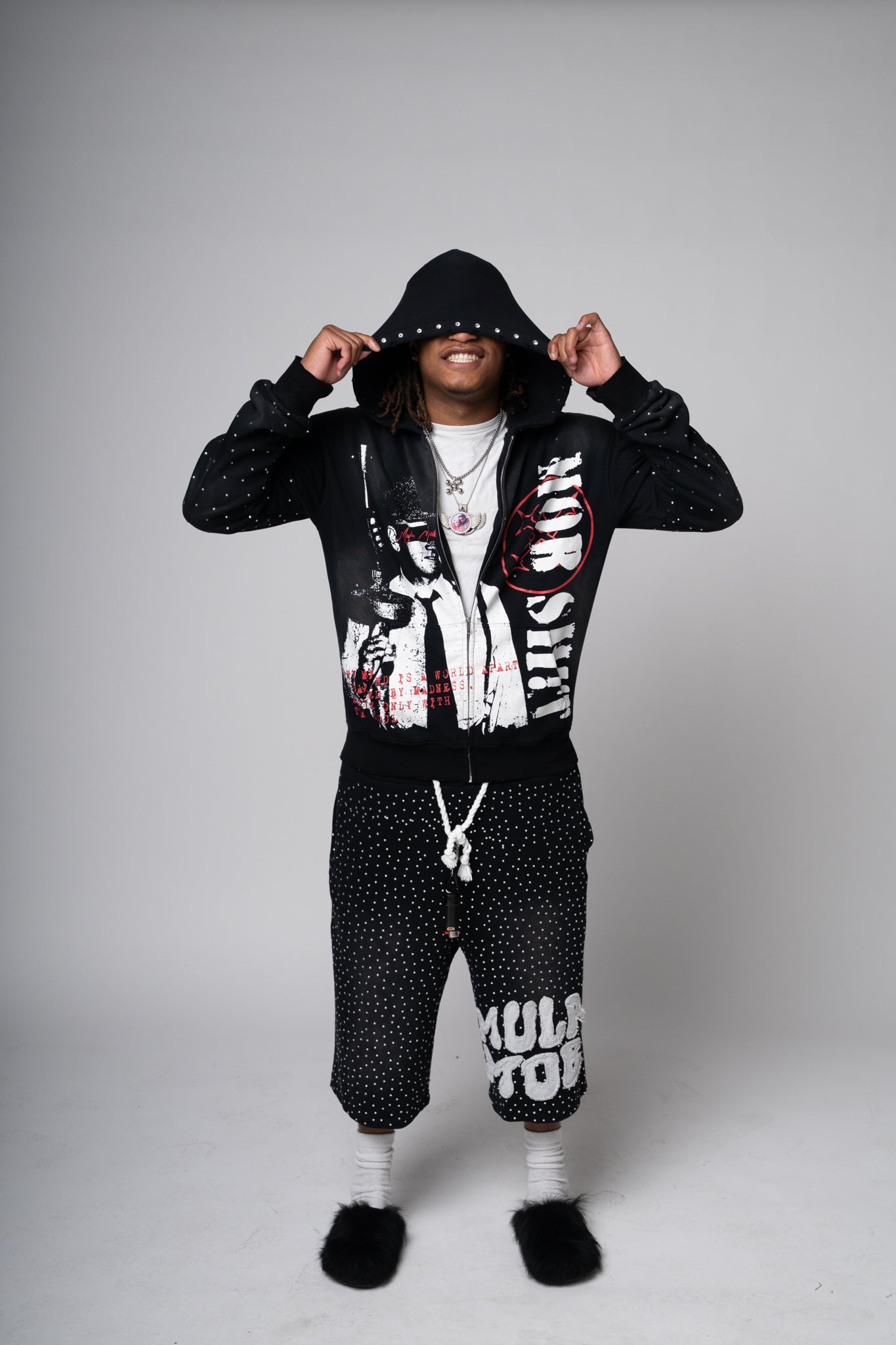 MOB SH!T ZIPUP-Black