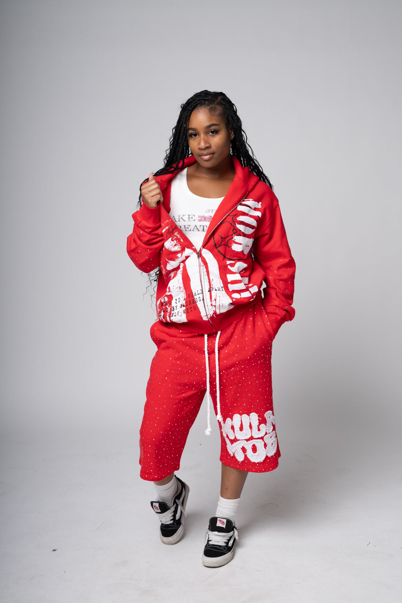 MOB SH!T ZIPUP -Red
