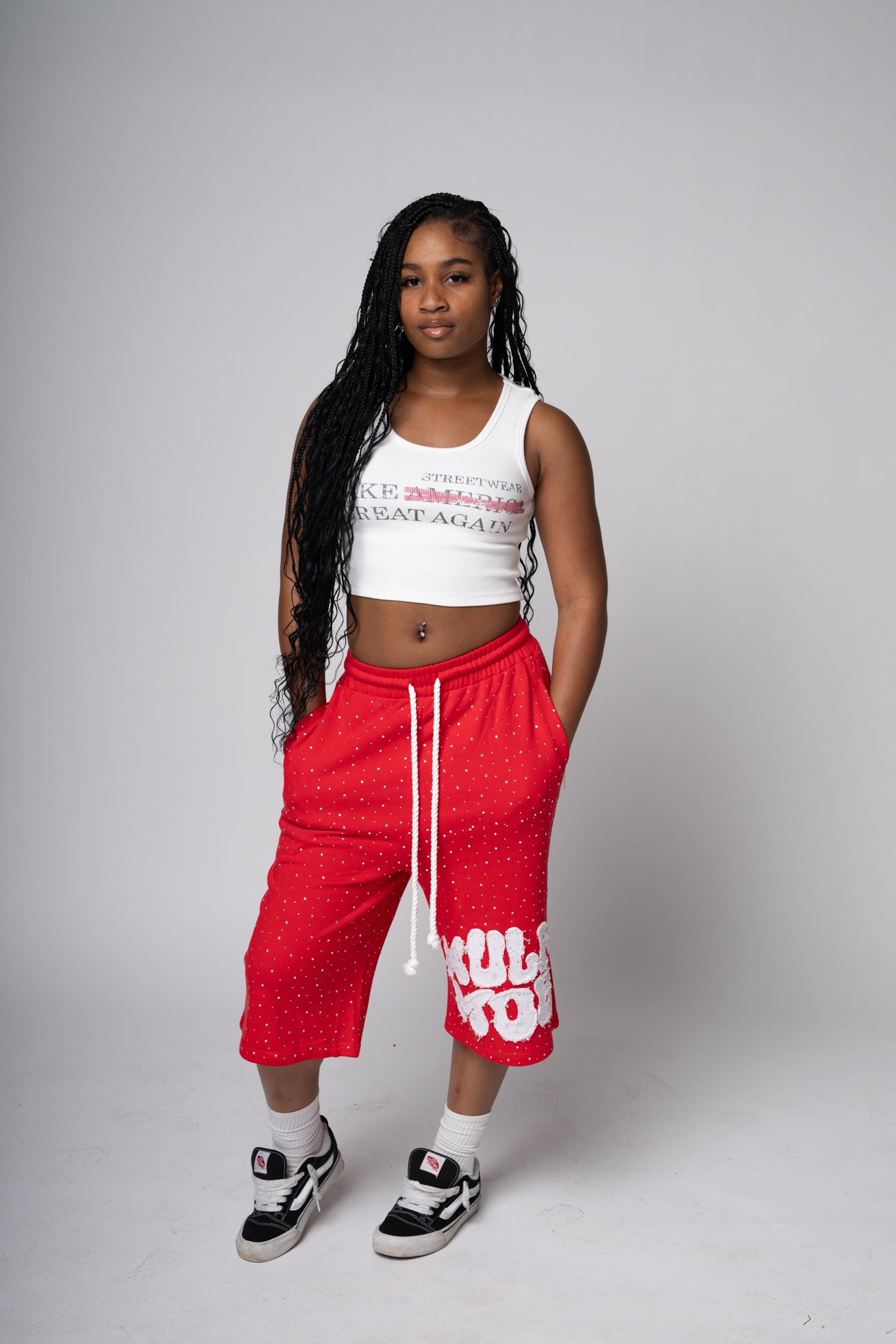 MULA MOB SHORTS-Red