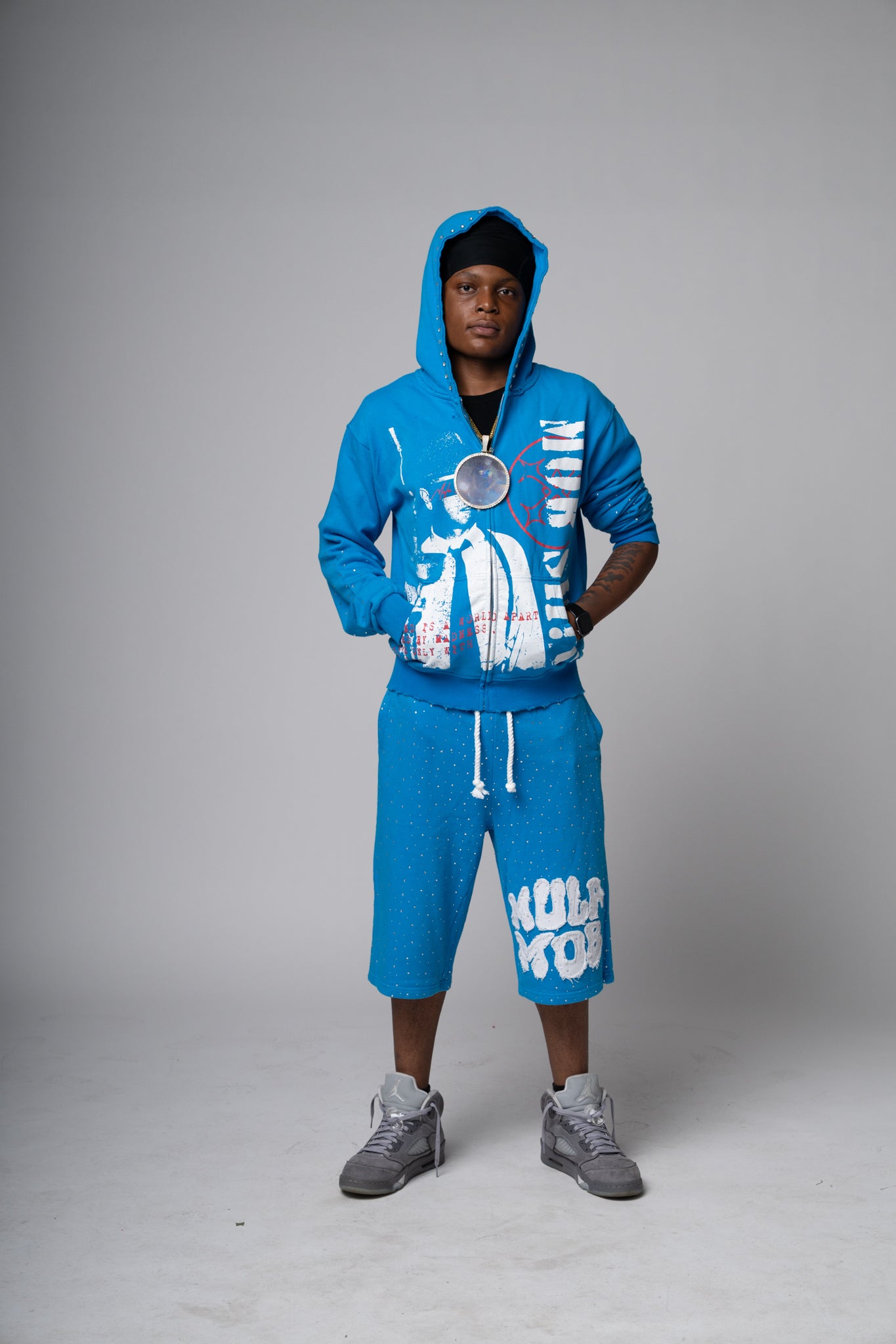 MULA MOB SHORTS-Blue