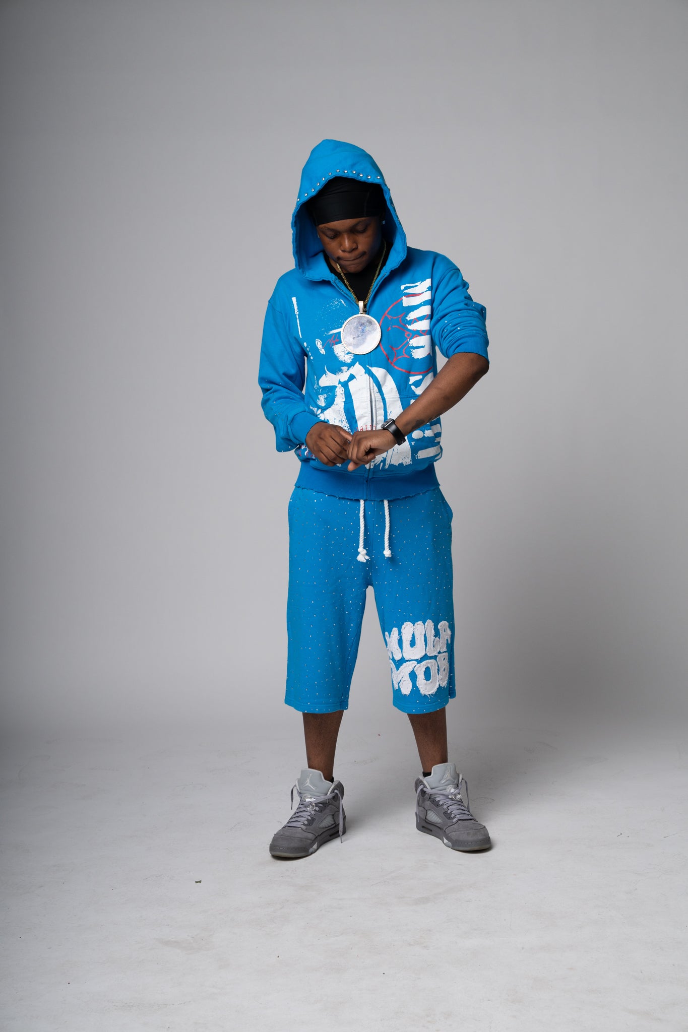 MOB SH!T ZIPUP -Blue