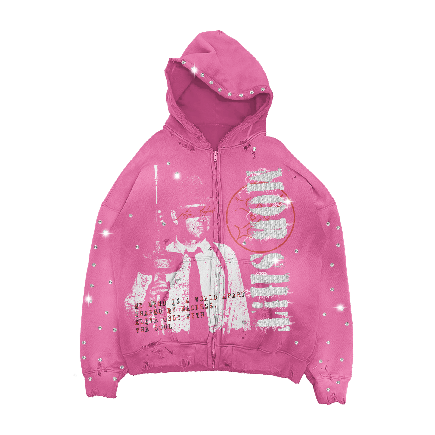 MOB SH!T ZIPUP-Pink