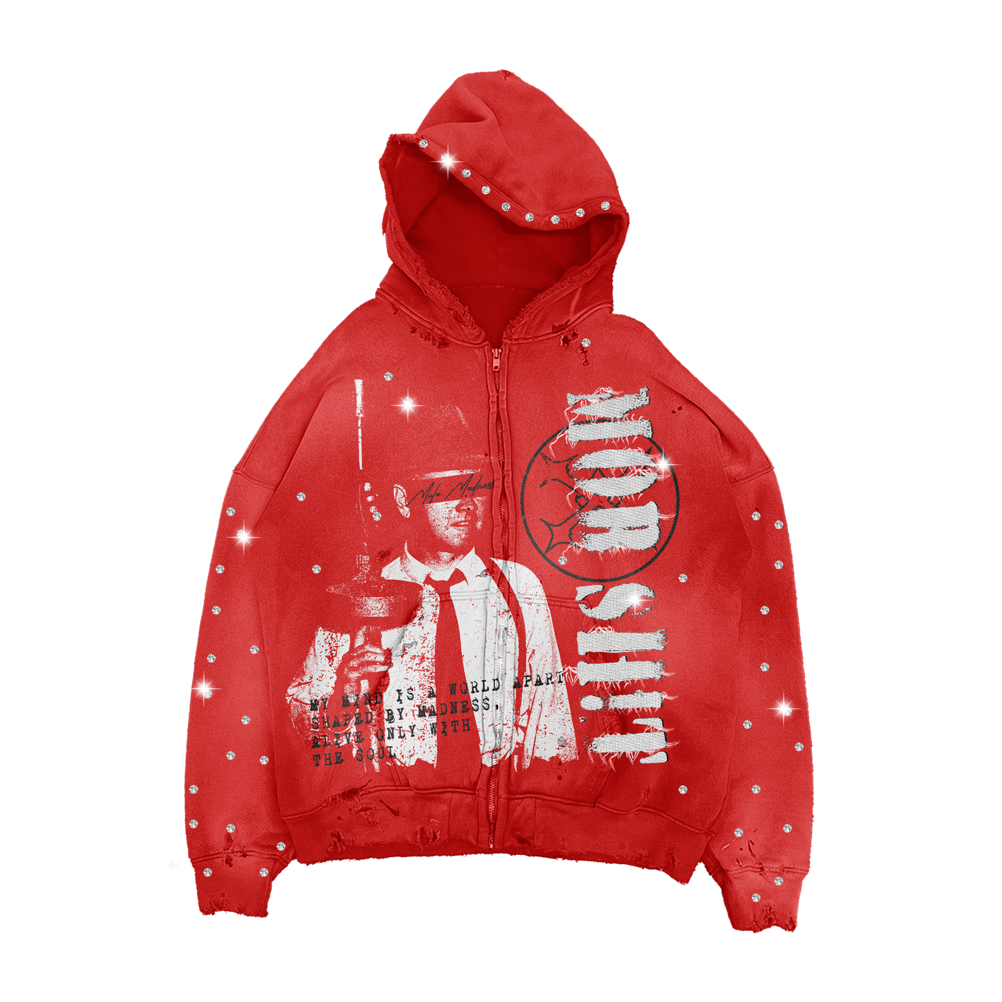 MOB SH!T ZIPUP -Red