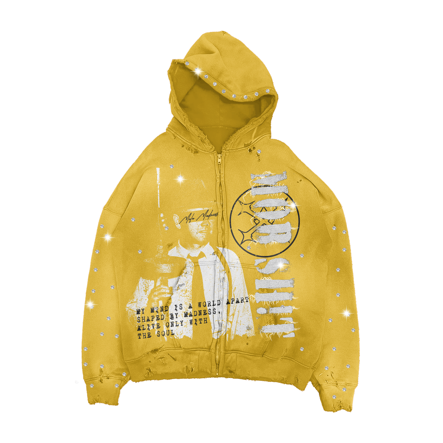 MOB SH!T ZIPUP -Yellow