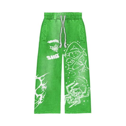 MOB TIES PANTS- GREEN