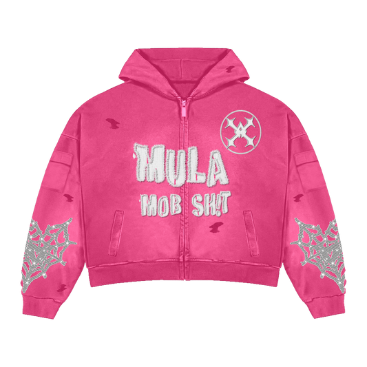 MOB TIES HOODIE - PINK