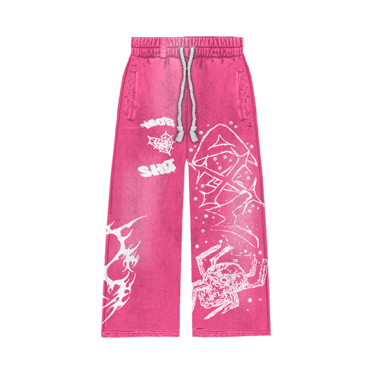 MOB TIES PANTS- PINK